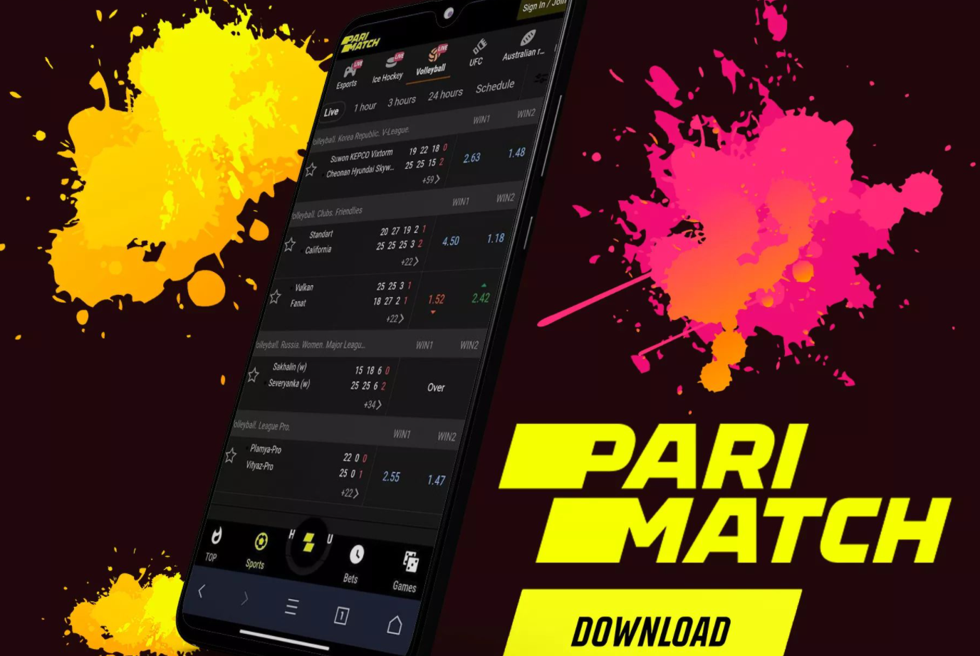 Parimatch iOS – features of app download for sports betting