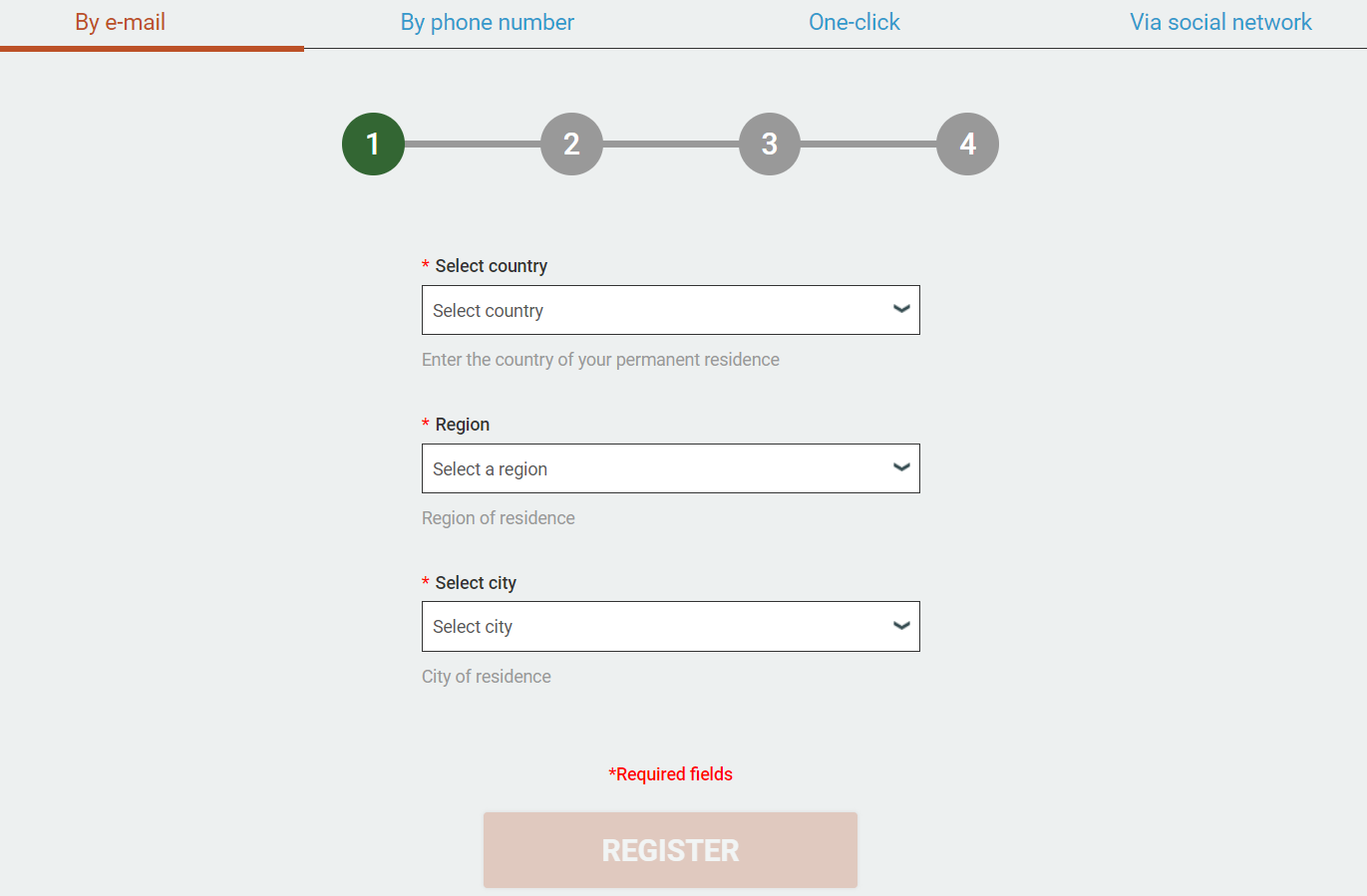 How does the registration process within Melbet work?